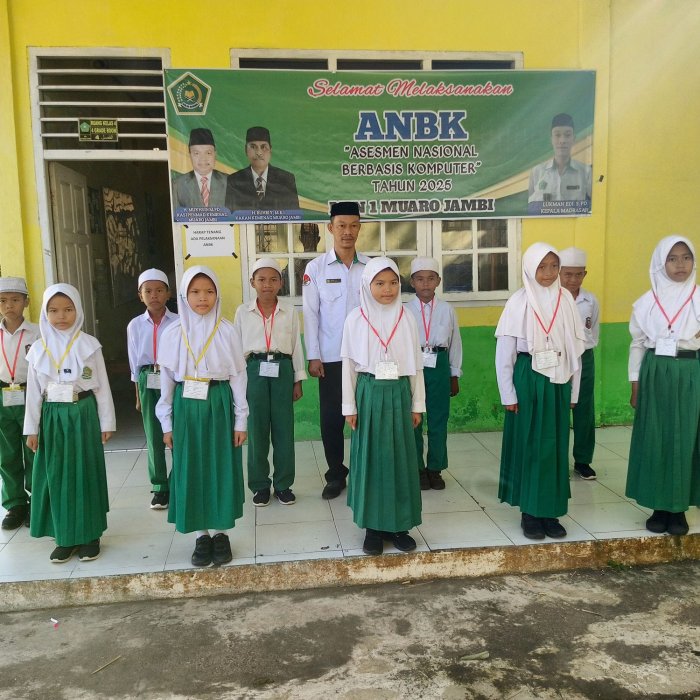 MIN 1 Muaro Jambi Melaksanakan Asesmen Nasional Berbasis Komputer